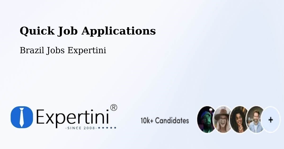 Quick Apply Feature – Pirajuí - Brazil Jobs Expertini